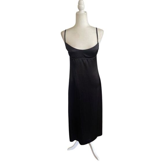 OGL Black Satin Slip Dress – Size Small - Picture 1 of 6